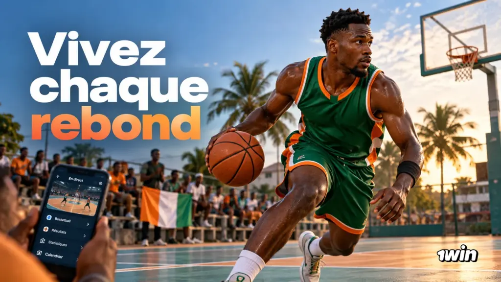 Joueur de basketball sur un terrain extérieur.