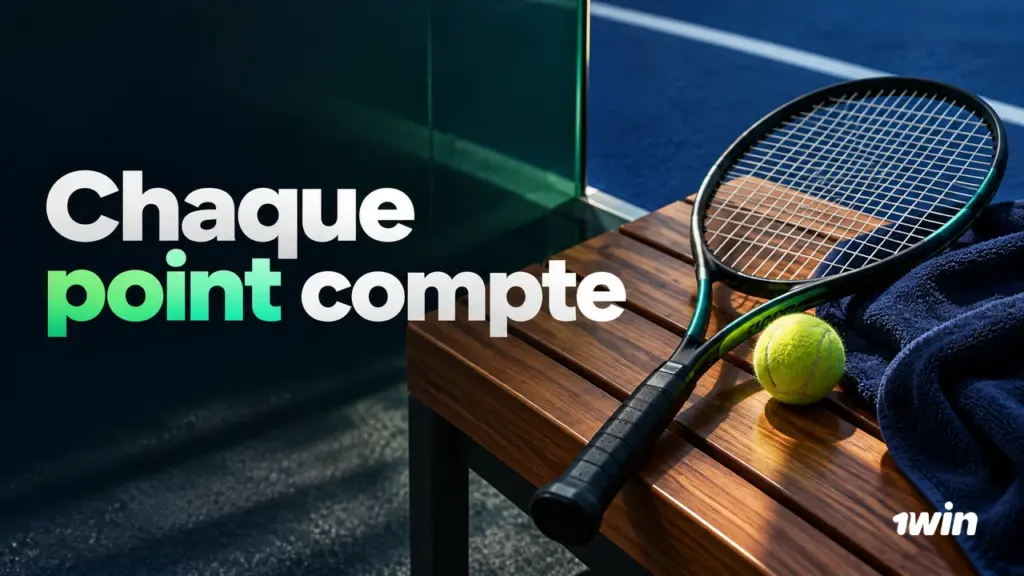 Raquette et balle de tennis posées sur une banquette en bois